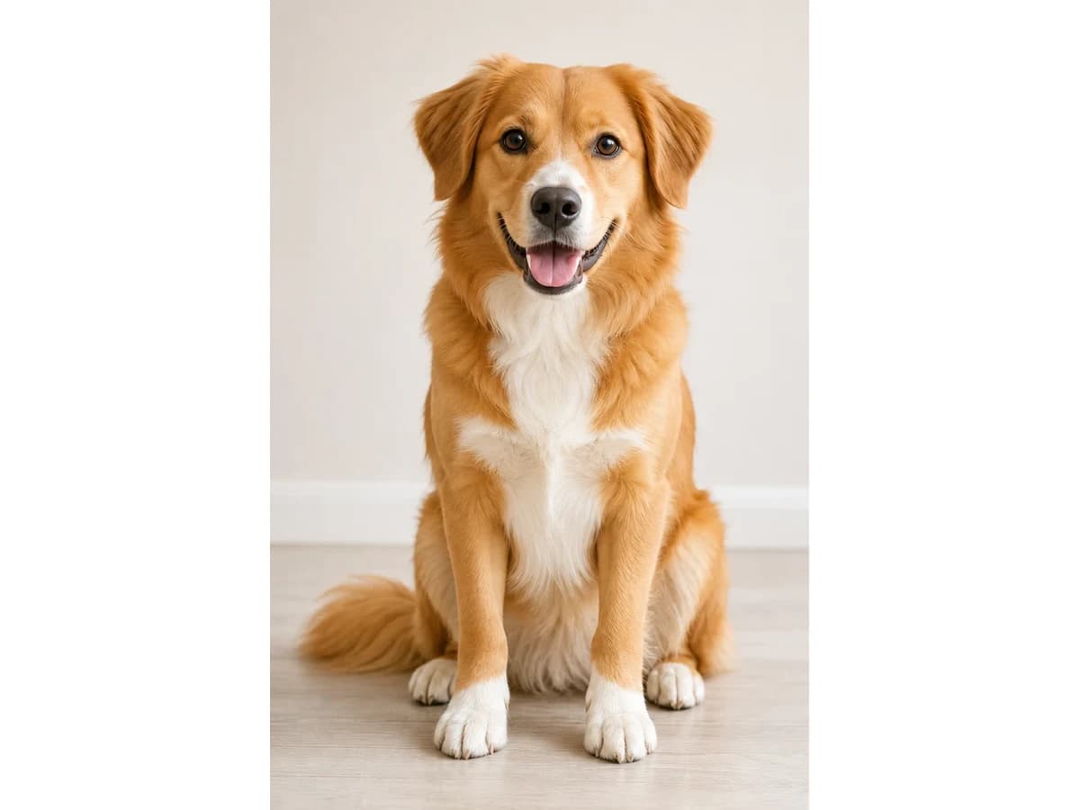 Original dog photo used for photo to coloring page conversion.